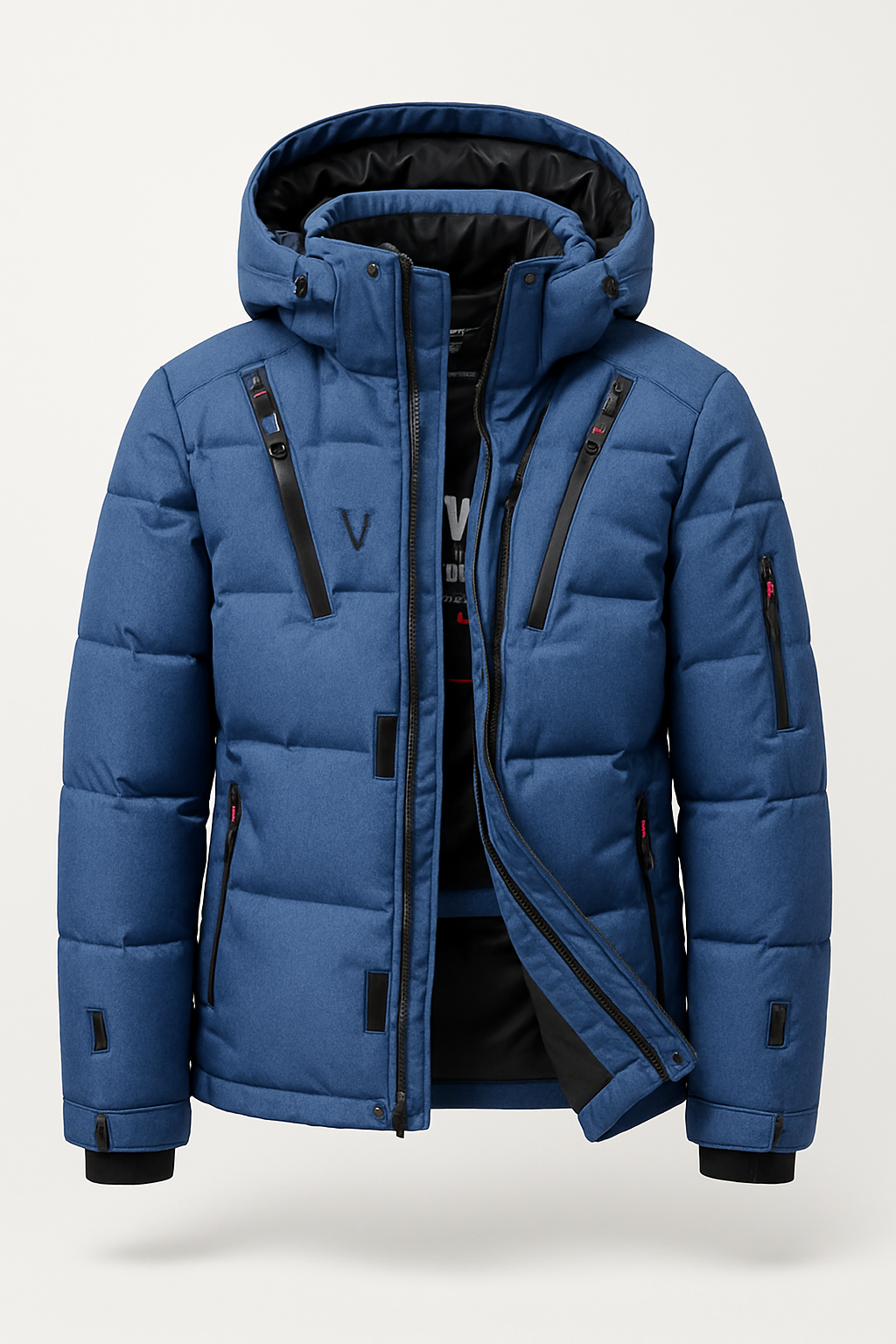 Campera acolchada técnica con capucha – Latido Invernal