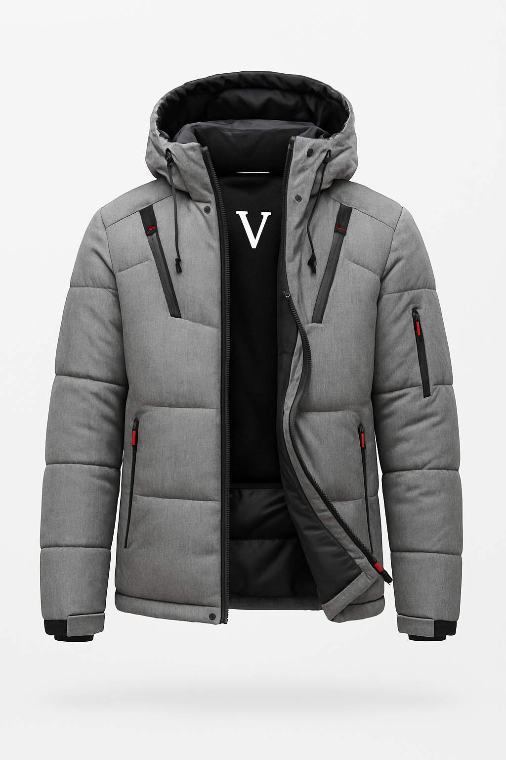 Campera acolchada técnica con capucha – Latido Invernal