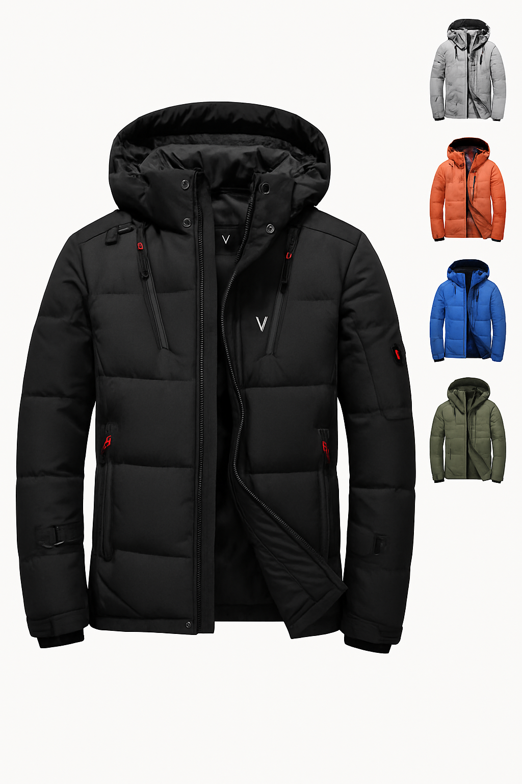 Campera acolchada técnica con capucha – Latido Invernal