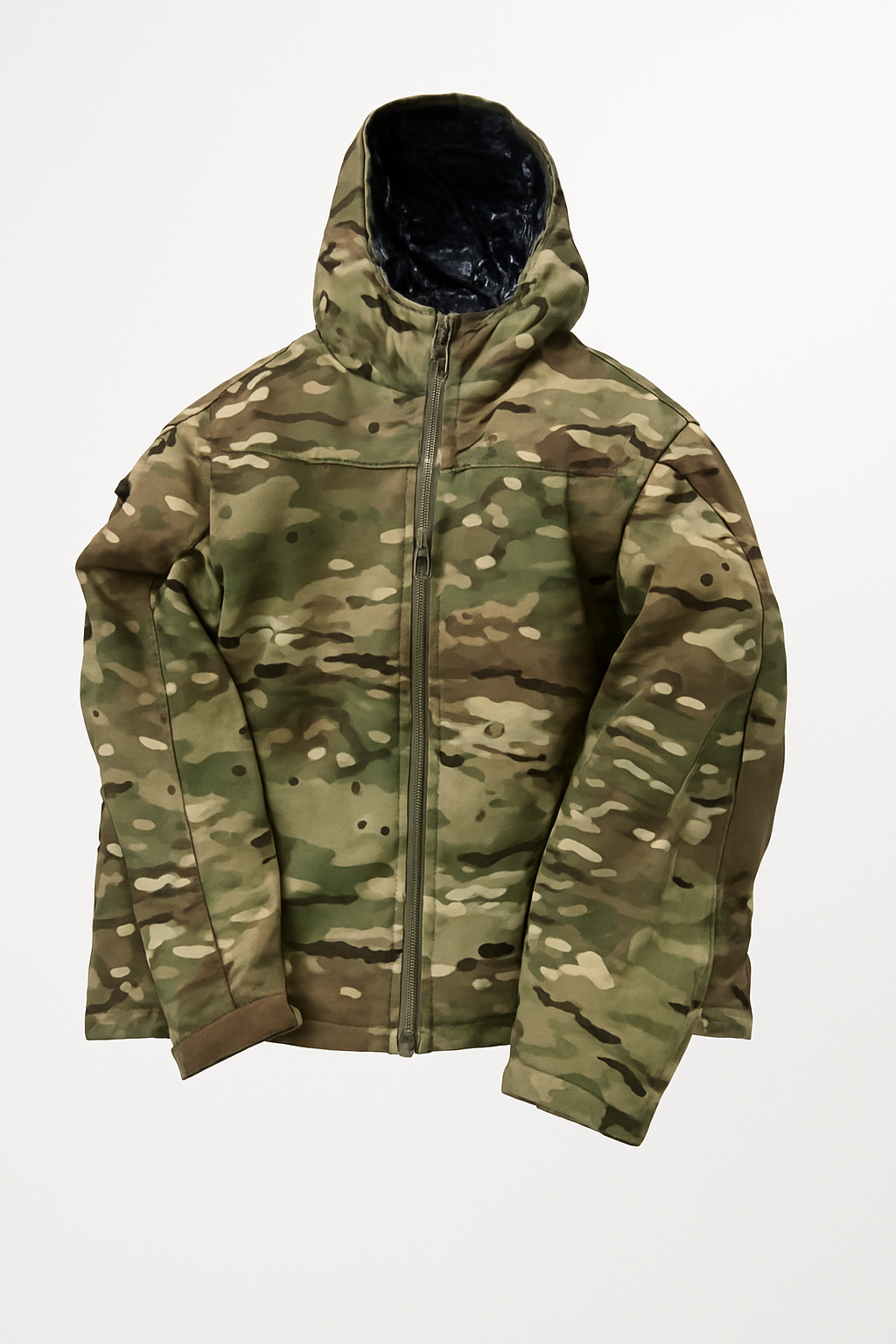 Campera táctica acolchada con capucha – Noche Salvaje